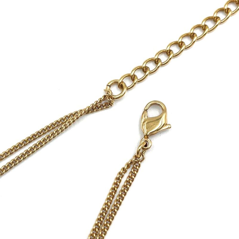 Christian Dior Logo Plate Double Chain Necklace - Picture 8 of 9